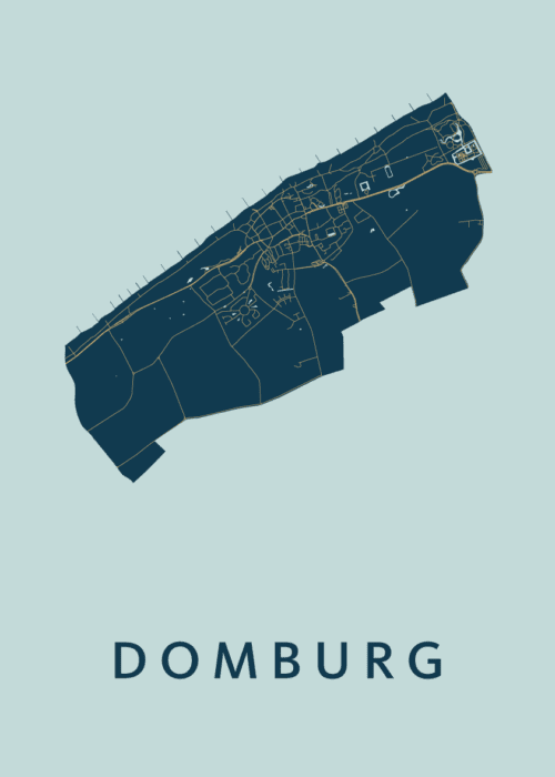 Domburg Stadskaart - Prussian