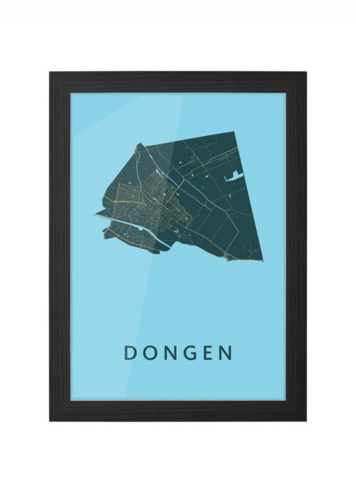 Dongen Azure Ingelijst in Zwart lijst Kopen | Kunst in Kaart