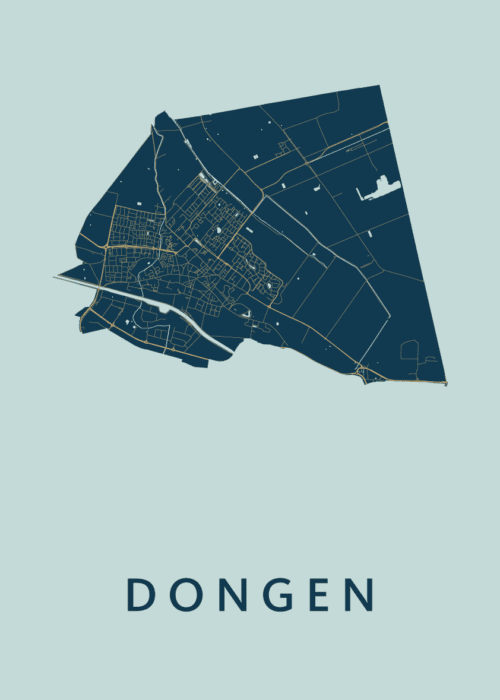 Dongen Prussian Stadskaart Poster Kopen