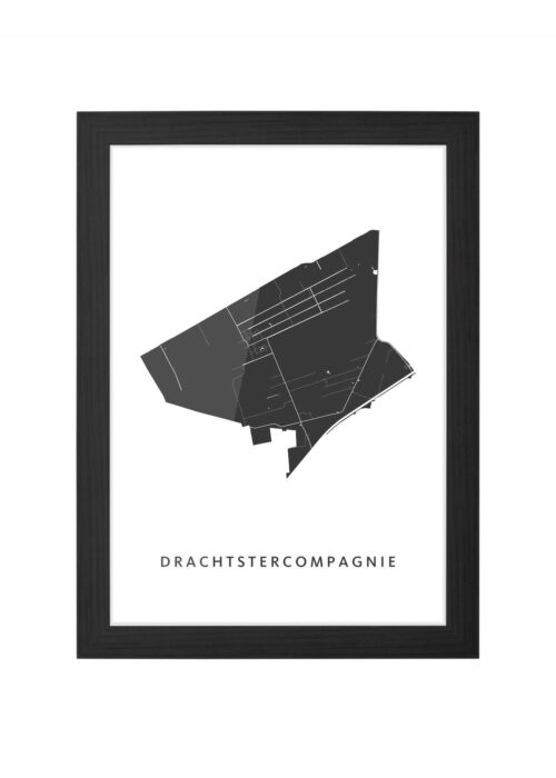 Drachtstercompagnie Ingelijst in Zwart lijst Kopen | Kunst in Kaart