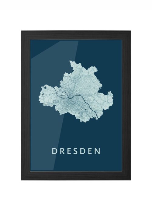 Dresden Feldgrau Ingelijst in Zwart lijst Kopen | Kunst in Kaart