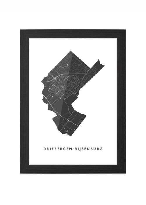 Driebergen-Rijsenburg Ingelijst in Zwart lijst Kopen | Kunst in Kaart