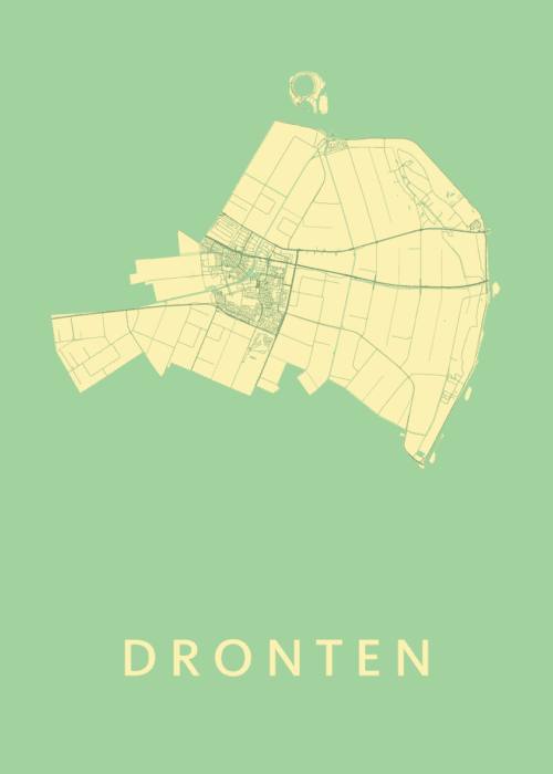 Dronten Spring Stadskaart Poster Kopen