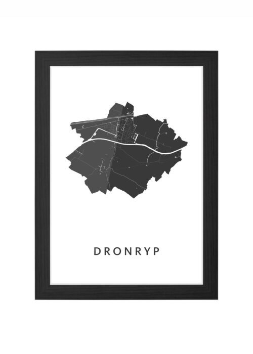 Dronrijp Ingelijst in Zwart lijst Kopen | Kunst in Kaart