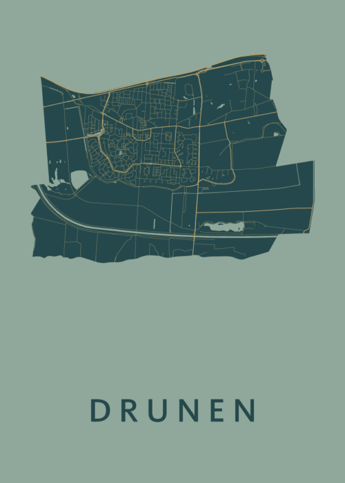 Drunen Amazon Stadskaart Poster Kopen