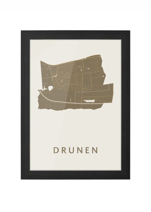 Drunen Gold Ingelijst in Zwart lijst Kopen | Kunst in Kaart