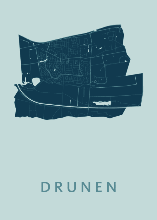Drunen Mint Stadskaart Poster Kopen