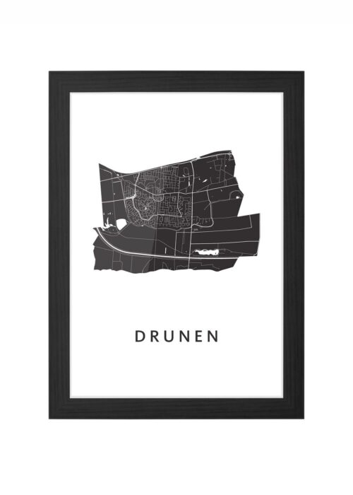 Drunen White Ingelijst in Zwart lijst Kopen | Kunst in Kaart
