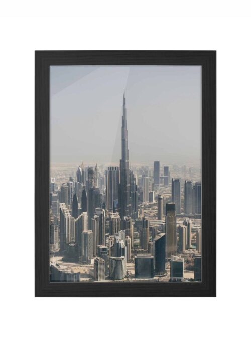 dubai fotografie poster ingelijst in zwarte lijst
