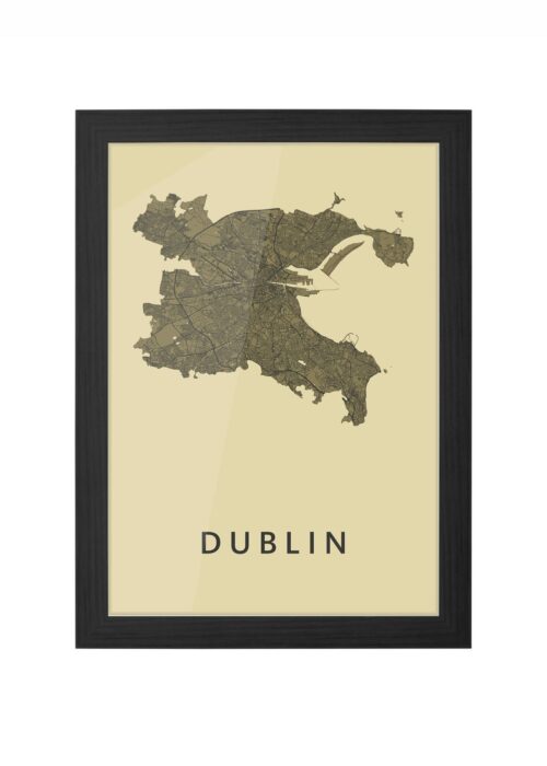 Dublin GoldenRod Ingelijst in Zwart lijst Kopen | Kunst in Kaart