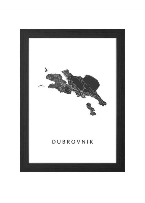 Dubrovnik Ingelijst in Zwart lijst Kopen | Kunst in Kaart