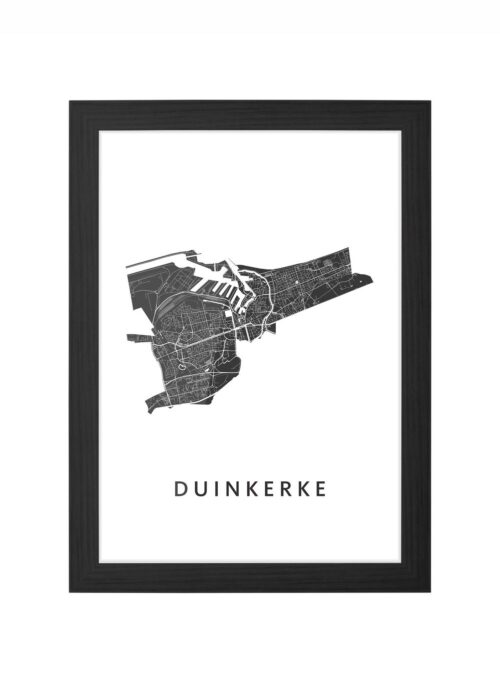 Duinkerke Ingelijst in Zwart lijst Kopen | Kunst in Kaart
