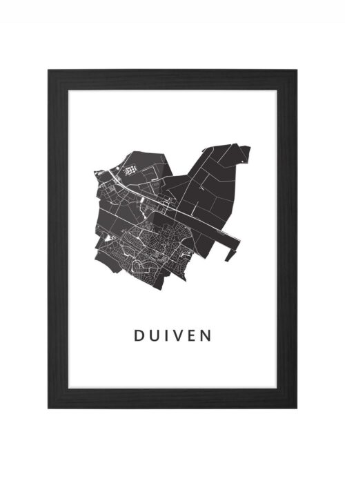 Duiven White Ingelijst in Zwart lijst Kopen | Kunst in Kaart