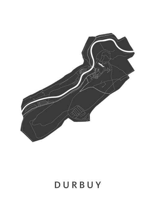 Durbuy Stadskaart Poster Kopen
