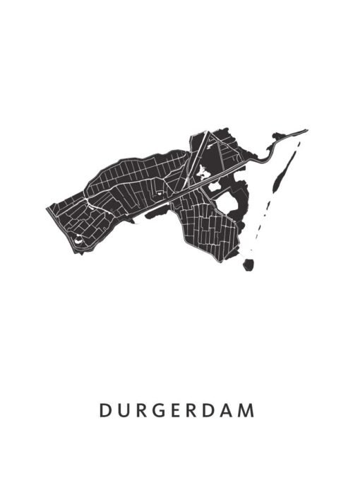 Durgerdam Stadskaart Poster Kopen