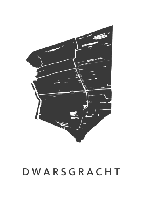 Dwarsgracht Stadskaart Poster Kopen