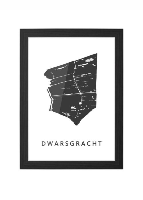 Dwarsgracht Ingelijst in Zwart lijst Kopen | Kunst in Kaart