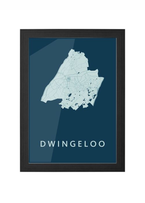 Dwingeloo Feldgrau Ingelijst in Zwart lijst Kopen | Kunst in Kaart