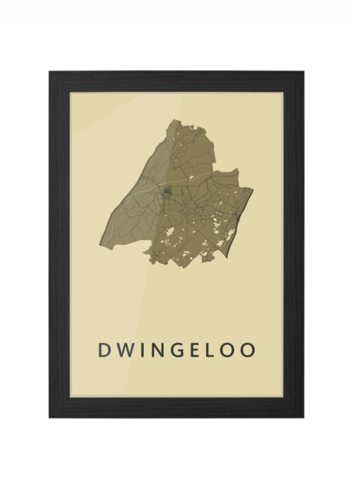 Dwingeloo GoldenRod Ingelijst in Zwart lijst Kopen | Kunst in Kaart