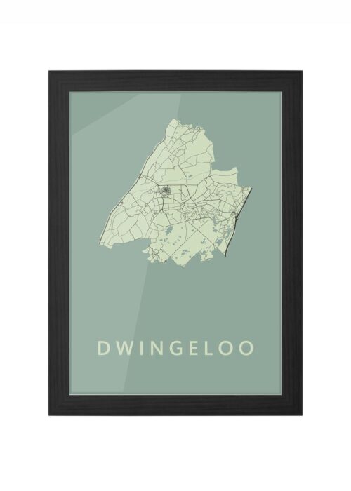 Dwingeloo Olive Ingelijst in Zwart lijst Kopen | Kunst in Kaart