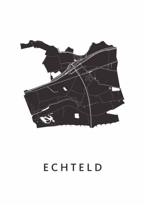 Echteld Stadskaart Poster Kopen