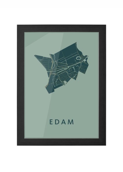 Edam Amazon Ingelijst in Zwart lijst Kopen | Kunst in Kaart