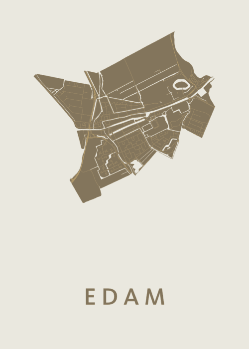 Edam Stadskaart - Gold