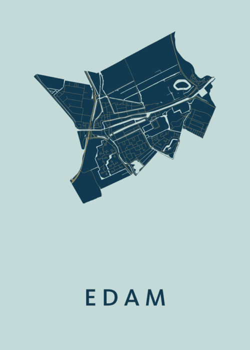 Edam Stadskaart - Prussian