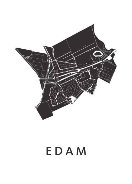 Edam Stadskaart - White