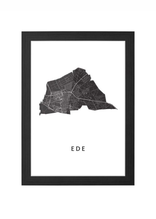 Ede White Ingelijst in Zwart lijst Kopen | Kunst in Kaart