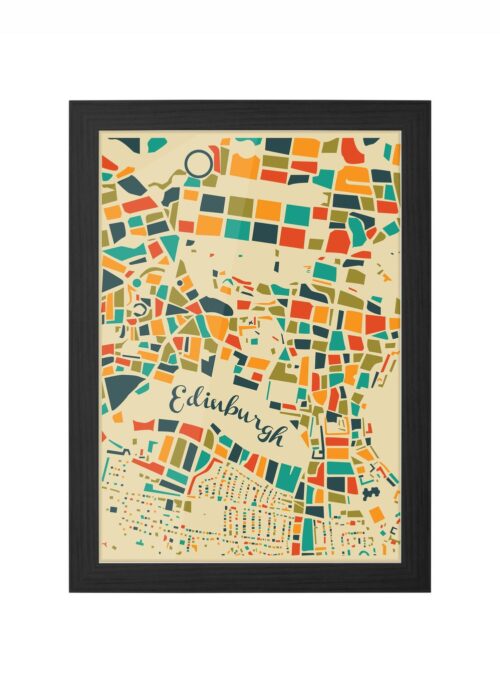 Edinburgh Ingelijst in Zwart lijst Kopen | Kunst in Kaart