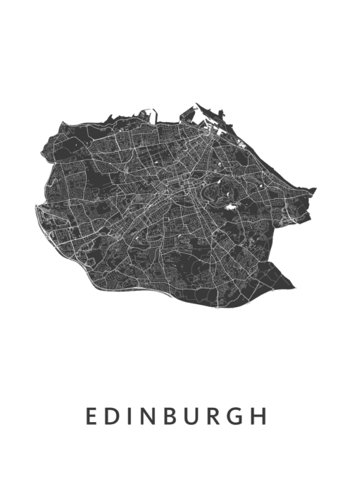 Edinburgh Stadskaart Poster Kopen