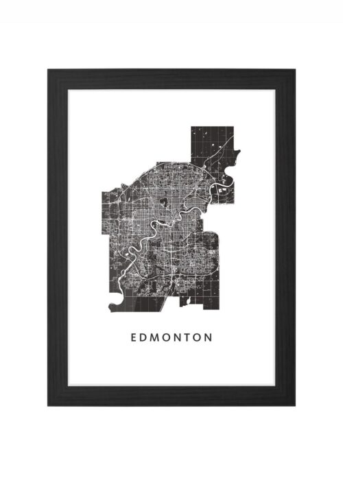 Edmonton Ingelijst in Zwart lijst Kopen | Kunst in Kaart