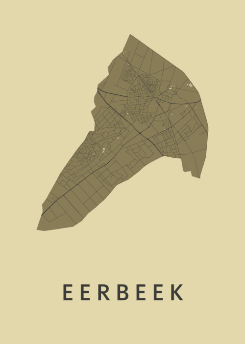 Eerbeek GoldenRod Stadskaart Poster Kopen