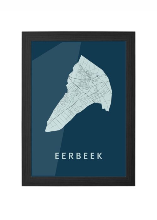 Eerbeek Navy Ingelijst in Zwart lijst Kopen | Kunst in Kaart