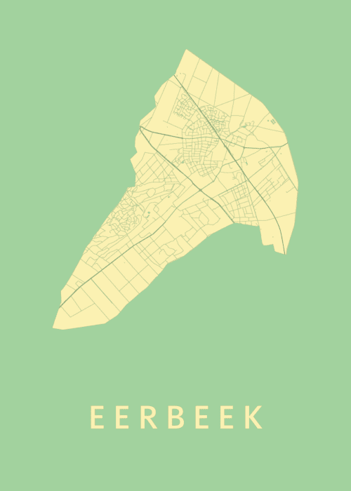 Eerbeek Spring Stadskaart Poster Kopen