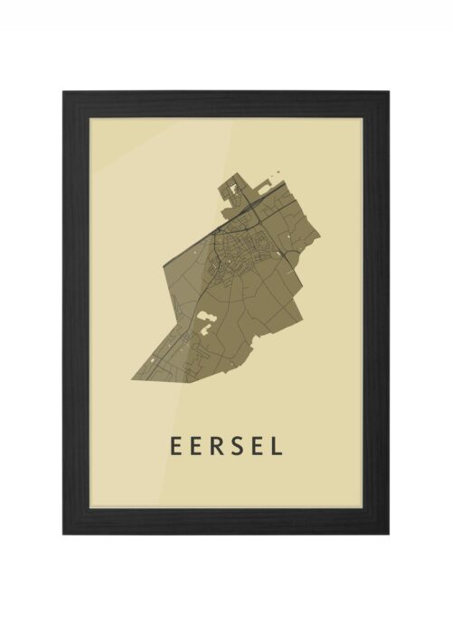 Eersel GoldenRod Ingelijst in Zwart lijst Kopen | Kunst in Kaart
