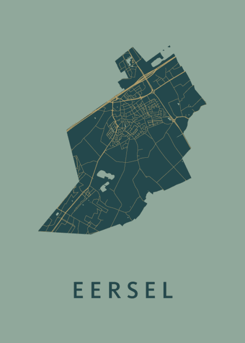 Eersel Amazon Stadskaart Poster Kopen