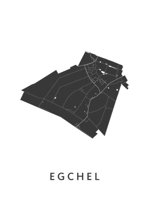 Egchel Stadskaart Poster Kopen