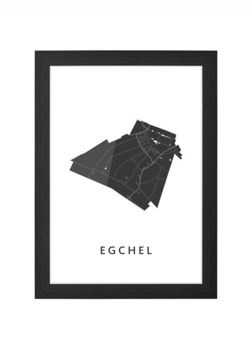 Egchel Ingelijst in Zwart lijst Kopen | Kunst in Kaart