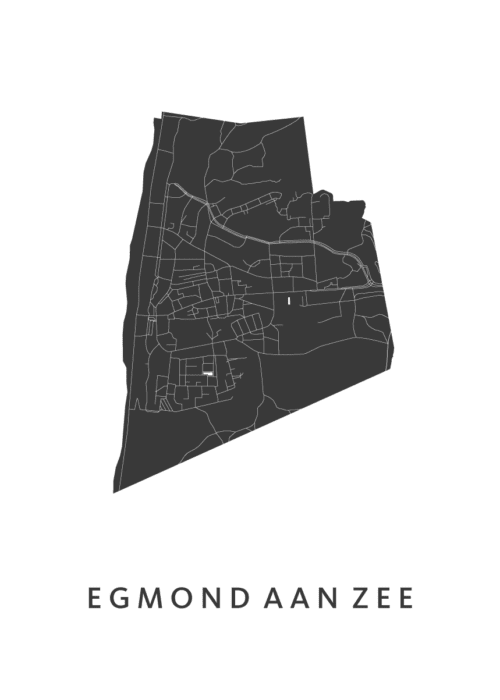 Egmond aan Zee Stadskaart Poster Kopen