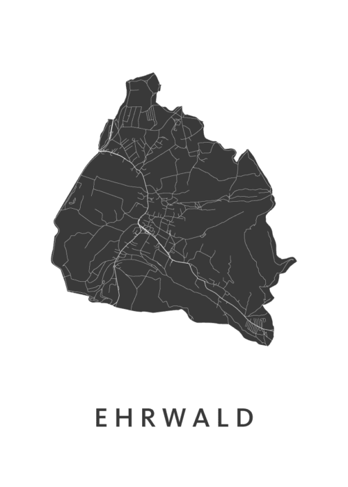 Ehrwald Stadskaart Poster Kopen