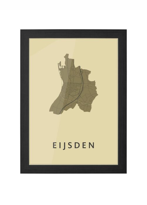 Eijsden GoldenRod Ingelijst in Zwart lijst Kopen | Kunst in Kaart