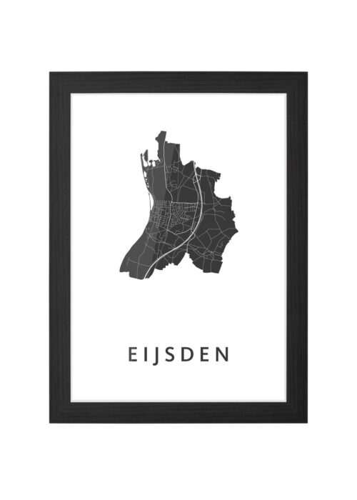 Eijsden White Ingelijst in Zwart lijst Kopen | Kunst in Kaart