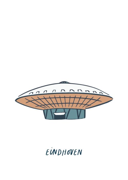 Evoluon Eindhoven — Illustratie Poster
