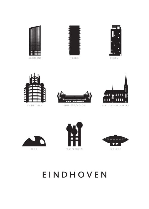 Eindhoven - Architectuur Poster