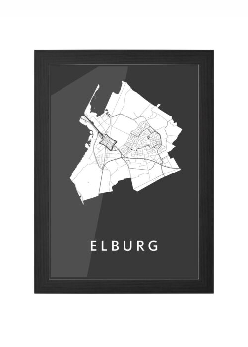 Elburg Black Ingelijst in Zwart lijst Kopen | Kunst in Kaart