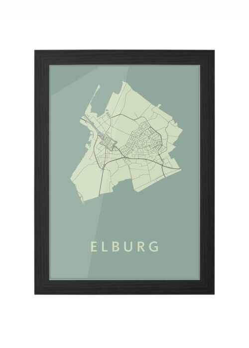 Elburg Olive Ingelijst in Zwart lijst Kopen | Kunst in Kaart