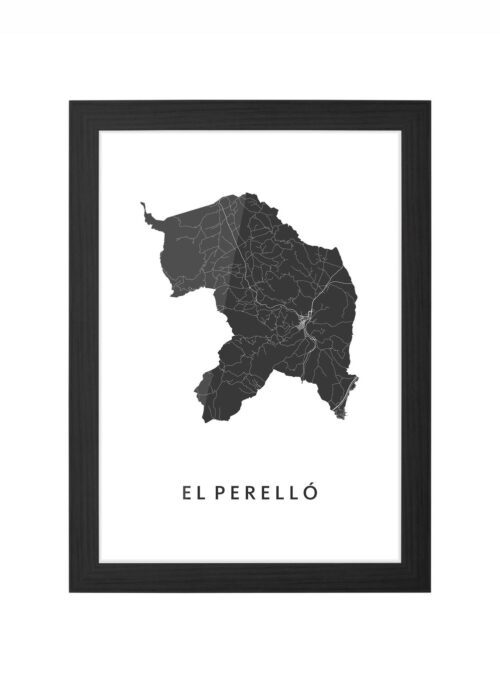 El Perelló Ingelijst in Zwart lijst Kopen | Kunst in Kaart