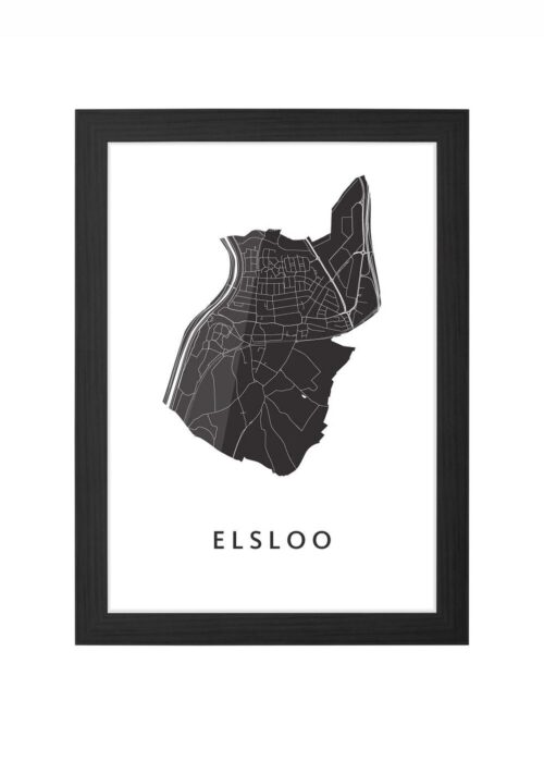 Elsloo Ingelijst in Zwart lijst Kopen | Kunst in Kaart